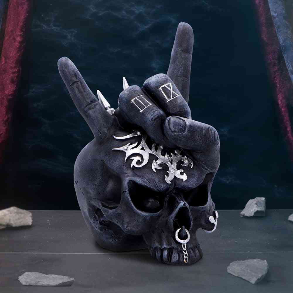 Nemesis Now - Horns Up 17.5cm Beeld/figuur - Schedel - Multicolours